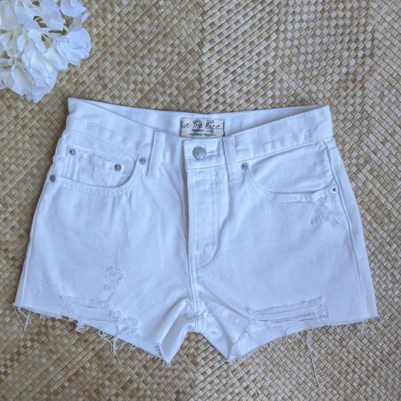 free people sofia denim shorts